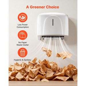 Asciugamani Elettrico Automatico ad Alta Velocità 1300W con Filtro HEPA, Costruzione Premium in ABS per Bagno AC110 - Product Image 5