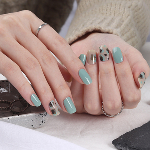 ShineB Meilleures ventes de bandes d'ongles en gel 3D de haute qualité Application facile Autocollants pour ongles léopard Soul Mint Brown Made Korea for Salon - Product Image 5