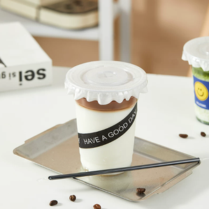 Gobelets en plastique avec couvercles, gobelets en plastique pour milk-shake, gobelets transparents injectés, fournis par l'usine - Product Image 5