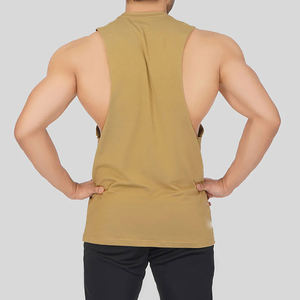 Men Tank Top Casual Sleeveless Gym Vest Breathable Cotton Fabric Comfortable Material Ideal For Workout Training <b>Running</b> Wear - Product Image 2