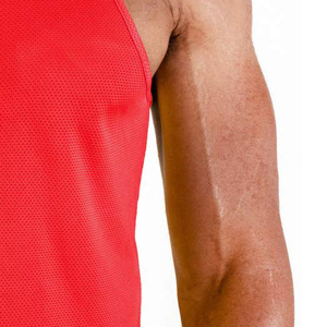 Débardeurs pour hommes personnalisés à logo, coupe ajustée, unis, sans manches, pour l'entraînement, 100% coton - Product Image 4