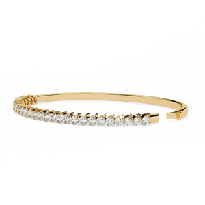 กำไลเพชรทรงหยดน้ำ เพชร CVD HPHT เพชรเลี้ยงในห้องปฏิบัติการ ทองคำแท้ 14k กำไลรูปทรงลูกแพร์ เครื่องประดับชั้นดีสำหรับผู้หญิง - Product Image 3