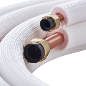 Juego de Tuberías de Cobre para Aire Acondicionado Mini Split de 50 Pies, 1/4" 3/8" D.E., con Aislamiento de Triple Capa, Duradero - Product Image 6