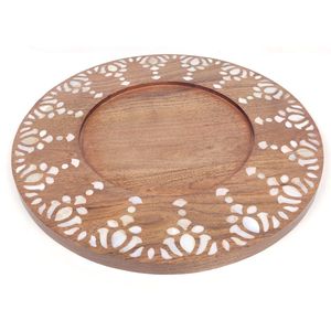 High Quality Mother of Pearl Handmade Eco Friendly Decorative Serving <b>Tray</b> for Beverages <b>Snacks</b> Fruits and Desserts - Product Image 2