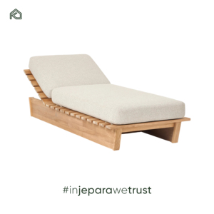 Tumbona de Madera de Teca de Primera Calidad, Plegable, Portátil, Muebles de Exterior, Resistente al Agua, a la Intemperie, Duradera, Ecológica, con Protección UV, para Villa - Product Image 4