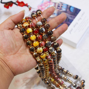 ลูกประคำเรซิ่นทำมือ ลวดลายสีสันโดดเด่น สำหรับการสวดมนต์ การทำสมาธิ และเป็นของขวัญ ลูกประคำเรซิ่นงานฝีมือสวยงาม คุณภาพพรีเมียม - Product Image 1