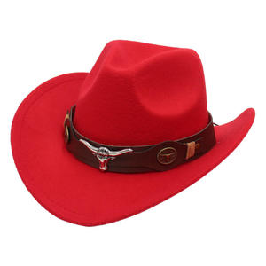 Sombrero de Vaquero Negro Clásico de Lujo al por Mayor OEM, Sombrero Fedora Unisex para Fiestas y Actividades al Aire Libre con Logotipo Personalizado - Product Image 1