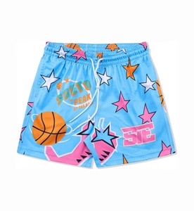 Pantalones cortos de gimnasio transpirables de algodón 100% bordados con logotipo personalizado, pantalones cortos deportivos para correr de secado rápido, cintura elástica, patrón sólido informal - Product Image 5