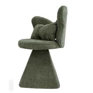 Swivel Accent Vanity Chair with Butterfly Back for <b>Dining</b> Bedroom Makeup <b>Stool</b> or Living Room Use - Product Image 4