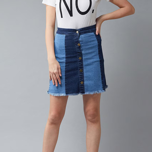 Falda vaquera personalizada para mujer 2026, diseño de verano, algodón puro, transpirable, midi, lavada, larga, con servicio OEM - Product Image 1