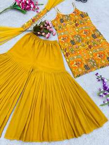 Compre al por Mayor Vestidos de Fiesta Vintage para Mujer, Minorista en Línea, Ropa Casual de Verano, Moda India y Pakistaní, Elegante 67622 - Product Image 4