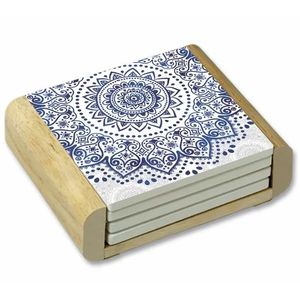 Sous-verres en MDF imprimés avec finition émaillée brillante, résistants à la chaleur, protection de table pour la maison, la cuisine, la salle à manger, la décoration, l'utilisation du café - Product Image 4