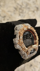 Luxury Men's G SHO Quartz ETA Mechanical VVS Moissanite Business Style Hip Hop Iced <b>Diamant</b>-encrusted Metal Leather 3Bar 42mm - Product Image 2