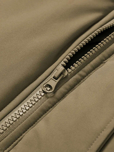 Premium Quality Factory Direct Custom Men's <b>Canvas</b> Puffer Jacket with Stand Collar Breathable Design Custom Colors & Sizes - Product Image 5