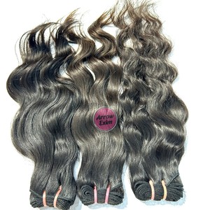 Extensions de cheveux vierges indiennes Remy Water Wave avec double trame machine pour tissage de cheveux 100g - Product Image 2