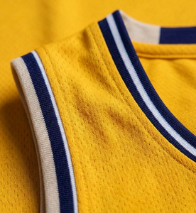 Camiseta de Baloncesto Amarilla sin Mangas, Unisex, Cuello Redondo, Transpirable, 100% Poliéster, Corte Regular para Adultos, para Todas las Temporadas - Product Image 5