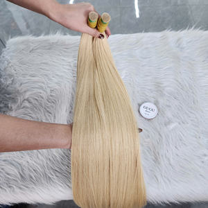 Extensiones de Cabello Humano Virgen Vietnamita Liso Sedoso al por Mayor, Color 613, Alineado con la Cutícula, Cabello Crudo sin Procesar, Liso Extremo - Product Image 2