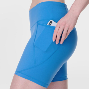 Shorts Deportivos para Mujer, Secado Rápido, para Gimnasio, Running, Entrenamiento, Cintura Elástica Alta, Fabricante con Logotipo Personalizado - Product Image 3