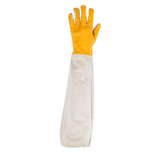 Guantes de Apicultura Profesionales, Guantes de Seguridad Duraderos de Cuero con Puño Extendido para Trabajos en Colmenas, OEM al por Mayor - Product Image 3