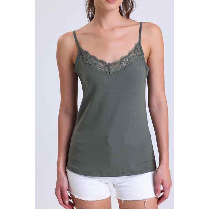 Thin Rope Strap, Lace Detailed Zero Sleeve Athlete IHR-23Y-U29