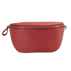 Sacs banane de plage en cuir véritable pour femme, sacs à bandoulière pour homme, sacs de poitrine de sport avec fermeture éclair métallique - Product Image 1