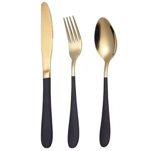 Ensemble de couverts en métal haut de gamme, cuillère, fourchette, couteau en acier inoxydable, ensemble de couverts élégants pour la cuisine et la table - Product Image 5