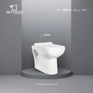 WC à poser au sol de qualité supérieure, design européen, 2 pièces, pour salle de bain - Product Image 2
