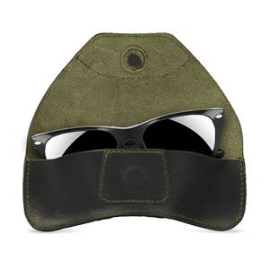 Wholesale Genuine Leather Glasses Pouch <b>Slim</b> Luxury Eyewear Protector Soft Handmade Cowhide Spectacles Cover LGC-0004 - Product Image 2