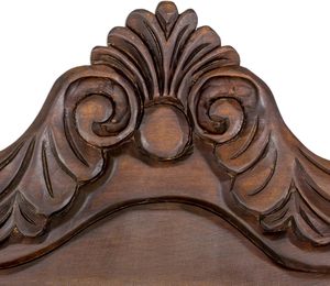 Aqdus Saleem Hand Carved Wooden Traditional Framed Eco-Friendly <b>Rectangular</b> <b>Wall</b> <b>Mirror</b> Home Decor Living Room Bedroom Entryway - Product Image 3