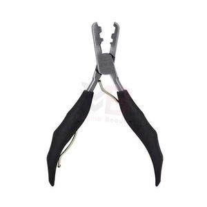 Pince à extensions capillaires polie miroir en acier inoxydable de qualité chirurgicale pour l'élimination des perles de kératine et des micro-anneaux (1 pièce) - Product Image 2