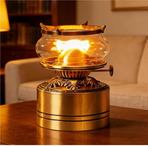 Farol náutico de latón pulido con forma de ancla y pantalla de cristal acanalado, disponible a precios de mayorista. - Product Image 6