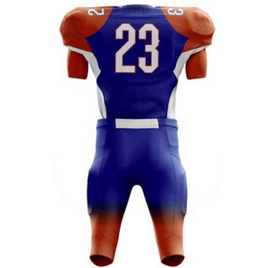 Bon marché Ensembles d'uniformes de maillots de football américain de dernière conception Hommes Sublimation Logo personnalisé 100% Polyester Service OEM - Product Image 6