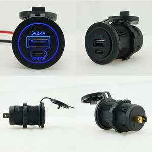 Hot sale 2026 Short-Circuit-Protected Dual Port USB PD Charger <b>Socket</b> For USB Power Upgrade Kits - Product Image 3