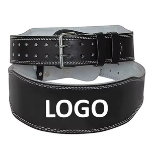 New Latest Design Adjustable Cowhide Leather Breathable Eco-Friendly Foldable Back Waist Support Workout Power Lifting Gym <b>Belt</b> - Product Image 1