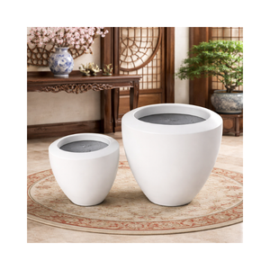 Maceta de Fibra de Vidrio de Diseño Moderno, Ligera, Duradera, de Alta Calidad, para Jardín, Fabricante OEM ODM - Product Image 1