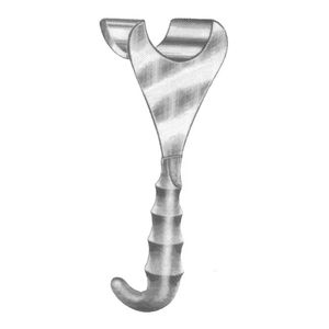 Retractor de Vejiga Universal DeLee de Acero Inoxidable, Instrumento Quirúrgico Obstétrico y Ginecológico, Herramienta Médica de Calidad OEM - Product Image 1