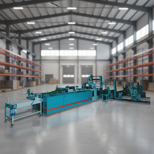Automated industrial converting and packaging line in modern factory <b>warehouse</b> - Product Image 1