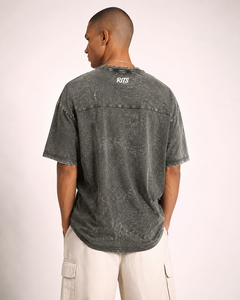 Camiseta Casual de Manga Corta para Hombre Rits, Corte Regular, 100% Algodón, Transpirable, Ecológica, 240g, Jersey Lavado, Cuello Redondo - Product Image 6