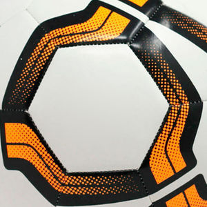 Ballon de football personnalisé multicolore, nouveau design, en cuir PU/PVC, haute qualité, vente en gros, taille 5, cousu à la machine, pour match et entraînement - Product Image 6