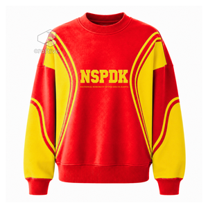 Sudadera NSPDK Sorority para Mujer, Color Rojo y Dorado, Cuello Redondo, Manga Larga, Artículos Griegos - Product Image 1