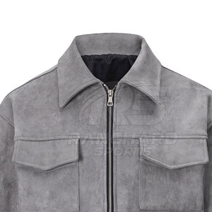 Elegant Mens <b>Suede</b> Leather <b>Jacket</b> Genuine Soft <b>Suede</b> Classic Slim Fit Winter Outerwear Fashion Daily Wear - Product Image 4