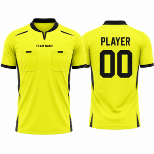 เสื้อกรรมการฟุตบอลสั่งทำพิเศษ ขายส่ง เสื้อผู้ตัดสินฟุตบอล ระบายอากาศ แห้งเร็ว รับผลิตแบบ OEM ODM - Product Image 1