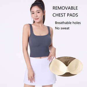 New Arrival Designer Women <b>Crop</b> TankTop High Quality Sexy One Shoulder Womens Ribbed Tank <b>Top</b> cheap price - Product Image 2