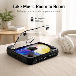 Mini lecteur CD portable Kpop avec sortie audio pour système de haut-parleurs stéréo HiFi domestique, fournisseur OEM Chine Shenzhen - Product Image 3