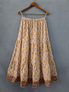 Elevate ethnic wardrobe with this elegant printed long <b>skirt</b> crafted to blend comfort tradition and contemporary charm - Product Image 2