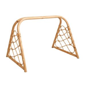 Natural Rattan Baby Play Gym Frame for Infant Tummy Time Sensory Development and Motor Skills Practice Wholesale - Product Image 1