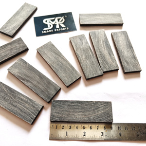 Écailles de corne de buffle noire écologiques fabriquées à la main, sablées, matériau naturel durable pour la fabrication de couteaux personnalisés, artisanat artistique - Product Image 3