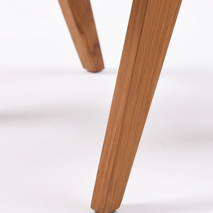 Chaise de salle à manger moderne en bois massif avec assise et dossier en rotin écologique, accoudoirs durables pour la maison, le restaurant, le bar, la villa - Product Image 2