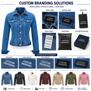 2025/2026 Trendy Women's Classic <b>Denim</b> Jacket Stylish Durable Everyday Wear Knitted Breathable Crafted Premium Cotton Vintage - Product Image 5