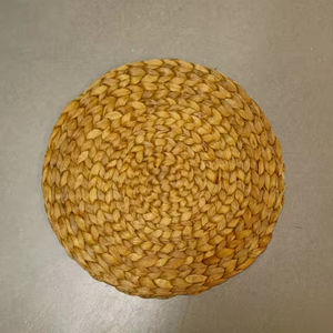 High Quality Luxury Modern Floral/Round Water Hyacinth Rattan Eco-Friendly Handmade Placemats for Home Wedding <b>Dining</b> <b>Table</b> - Product Image 1